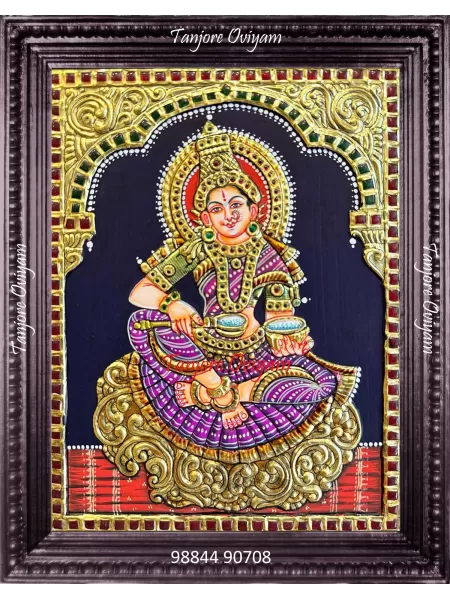 Goddess Annapoorani Tanjore Painting